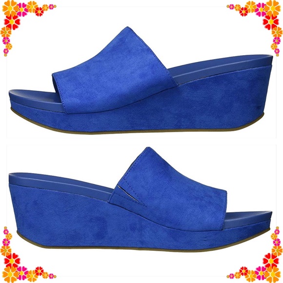 CARLOS SANTANA NEW IN BOX STUNNING BLUE WEDGE 💙 - Picture 3 of 4